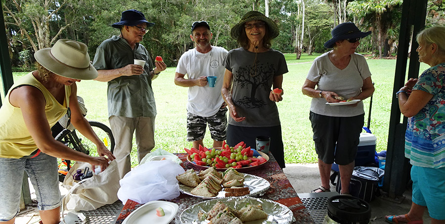 Urban Wildlife Gardens’ first get-together was a WALK IN THE PARK