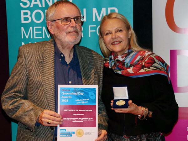 Tony Haslam receives Queensland Day Award